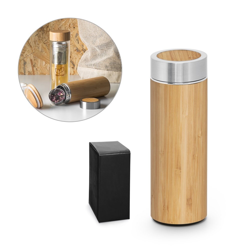 Bamboe Thermosfles Naturel 430 ml