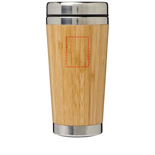 Bambus 450 ml beker met buitenzijde van bamboe