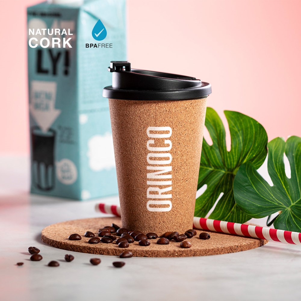 Eco Koffiebeker Natuurkurk 350 ml