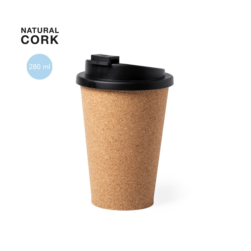 Eco Koffiebeker Natuurkurk 350 ml