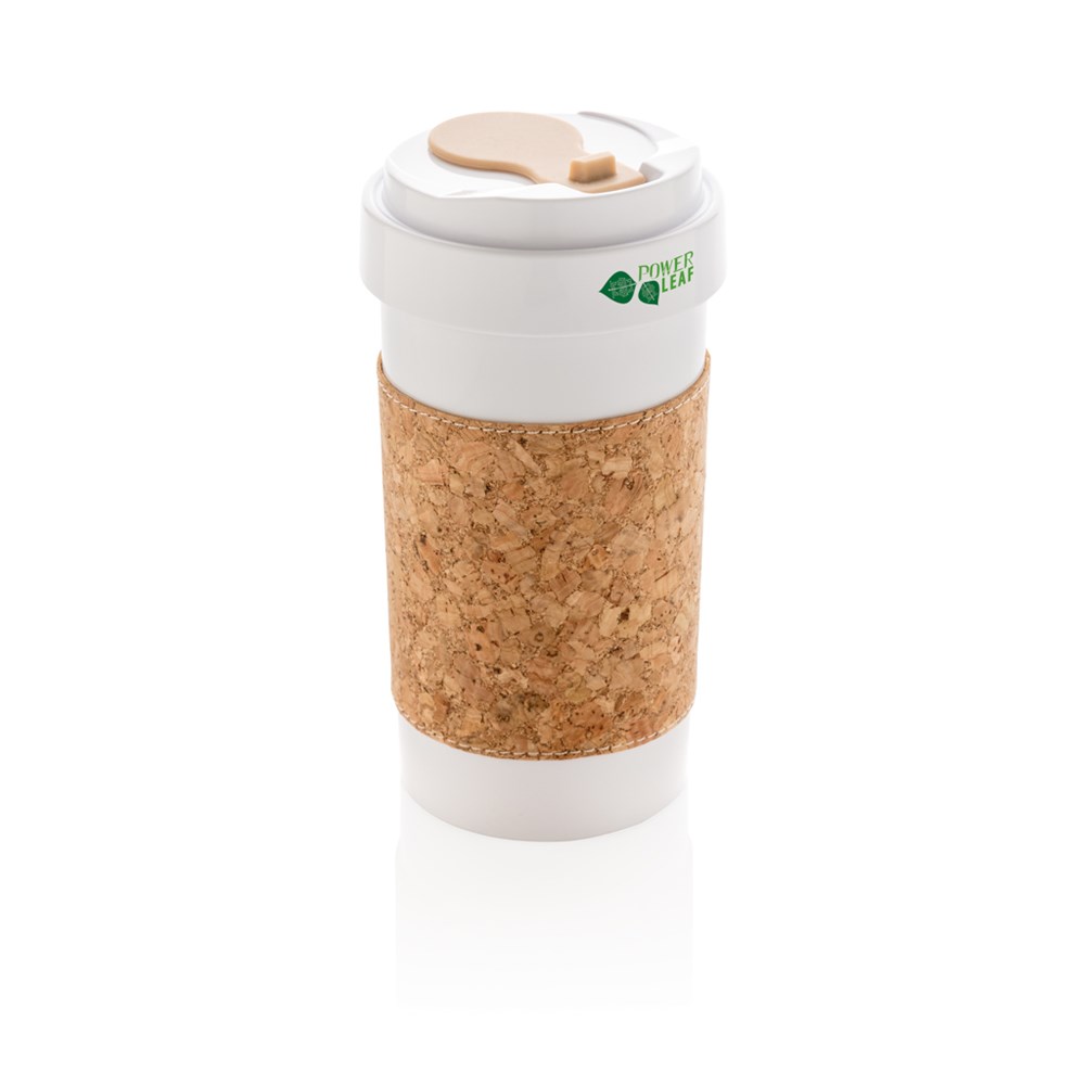 Eco PLA Reisbeker Kurk Handvat 400 ml