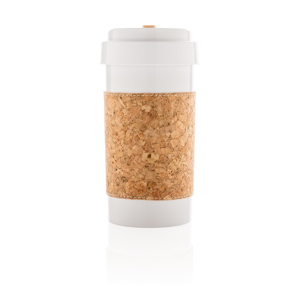 Eco PLA Reisbeker Kurk Handvat 400 ml