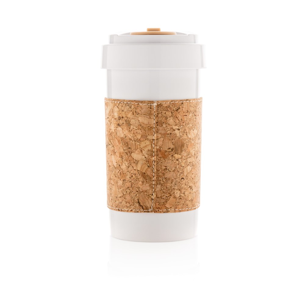 Eco PLA Reisbeker Kurk Handvat 400 ml