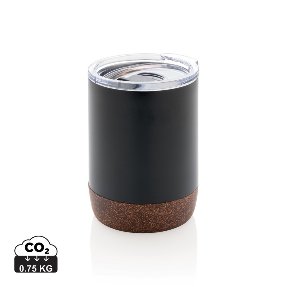 Eco Reisbeker Gerecycled RVS Kurkbodem 180 ml