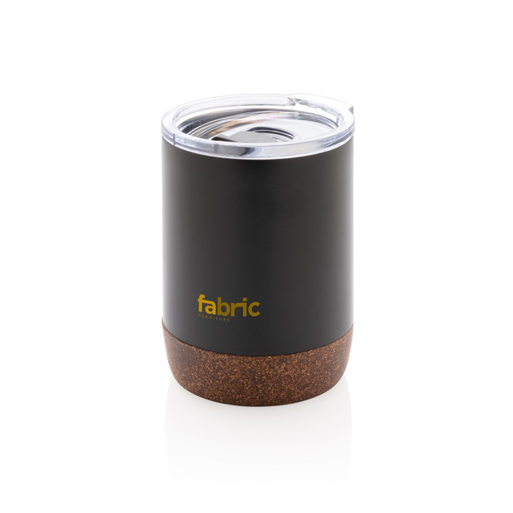 Eco Reisbeker Gerecycled RVS Kurkbodem 180 ml