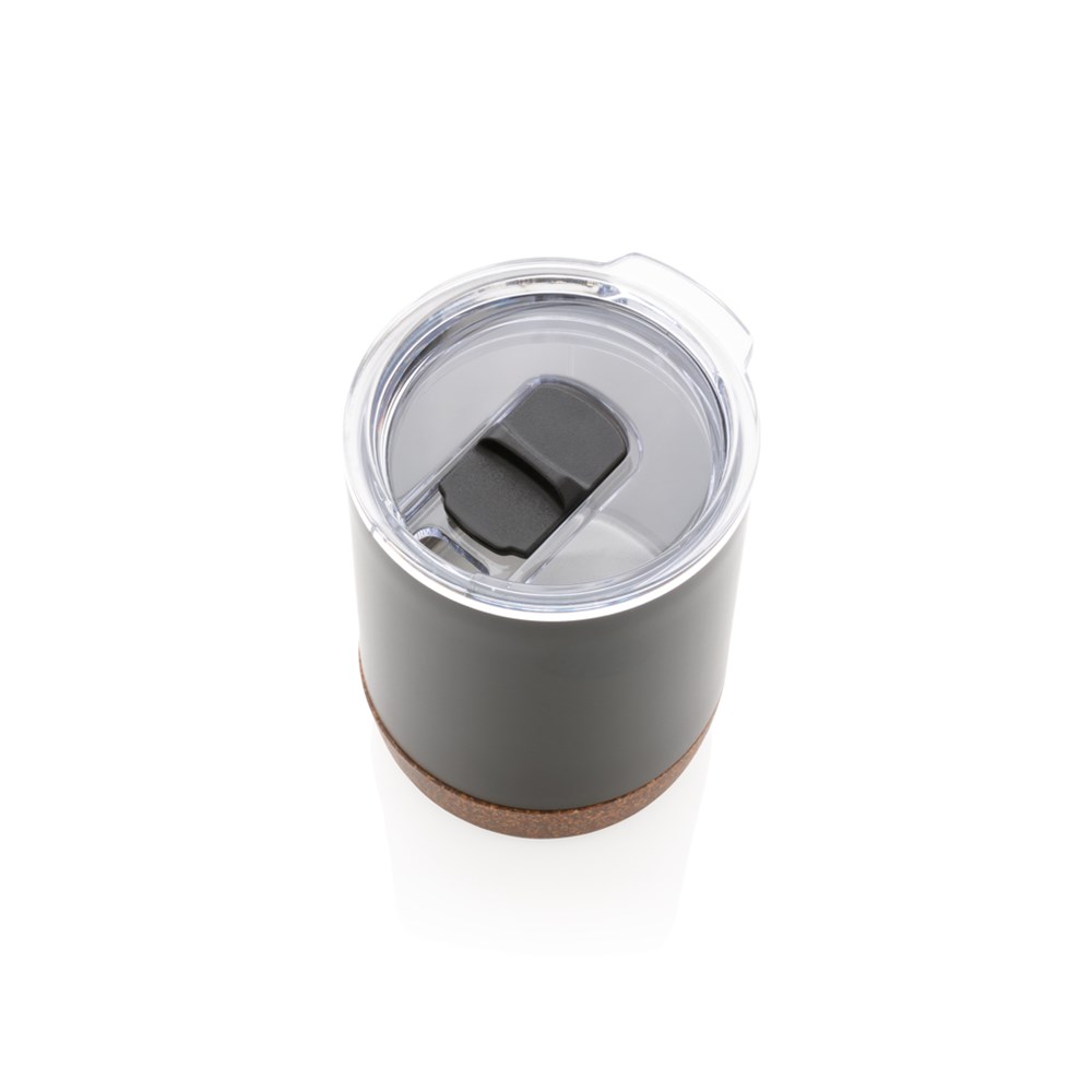 Eco Reisbeker Gerecycled RVS Kurkbodem 180 ml