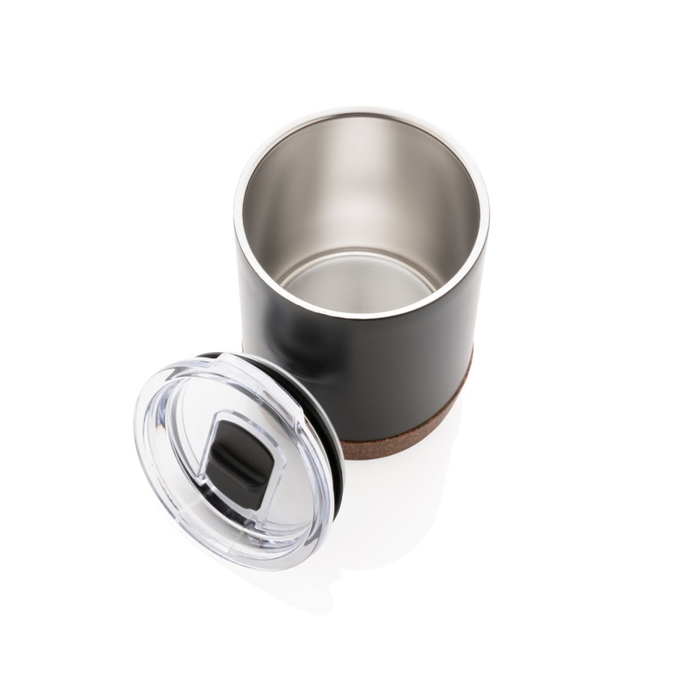 Eco Reisbeker Gerecycled RVS Kurkbodem 180 ml