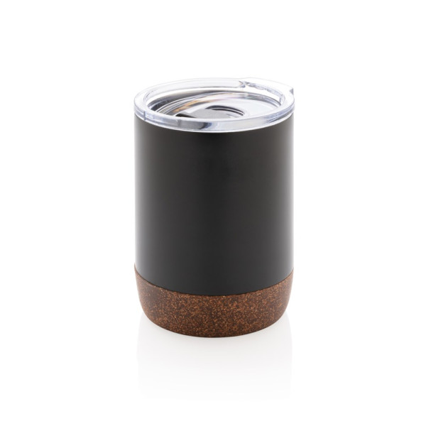 Eco Reisbeker Gerecycled RVS Kurkbodem 180 ml