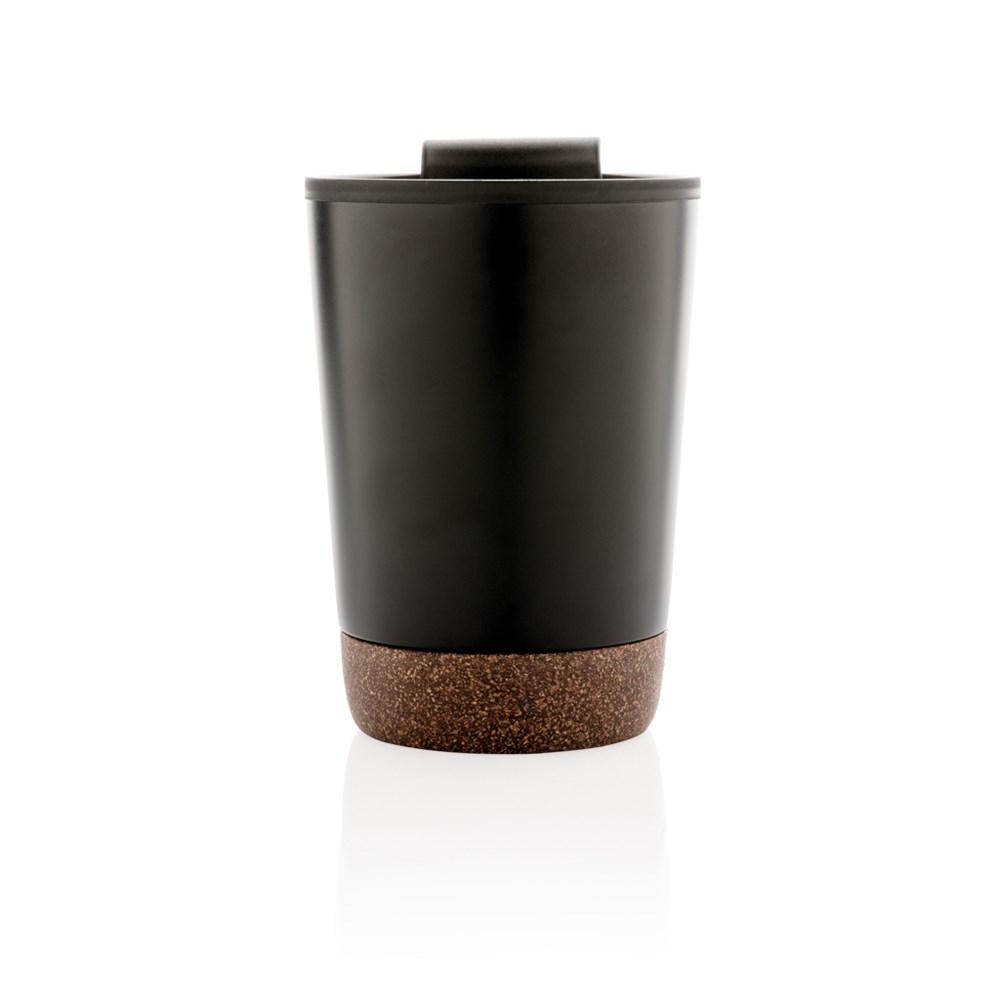 Eco Reisbeker Gerecycled RVS Kurkbodem 300 ml