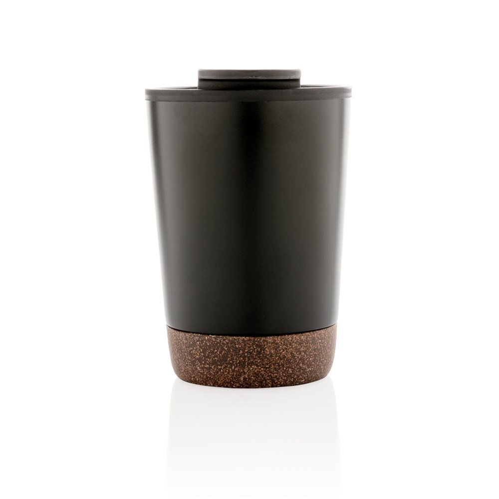 Eco Reisbeker Gerecycled RVS Kurkbodem 300 ml