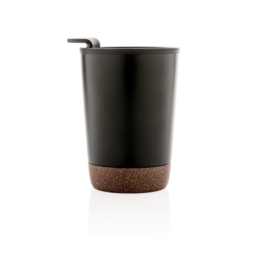 Eco Reisbeker Gerecycled RVS Kurkbodem 300 ml
