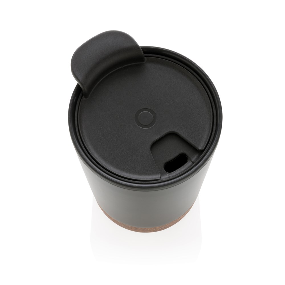Eco Reisbeker Gerecycled RVS Kurkbodem 300 ml