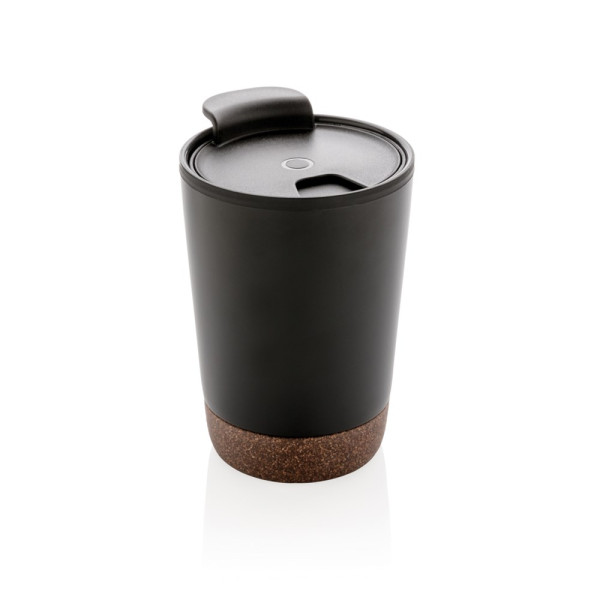 Eco Reisbeker Gerecycled RVS Kurkbodem 300 ml