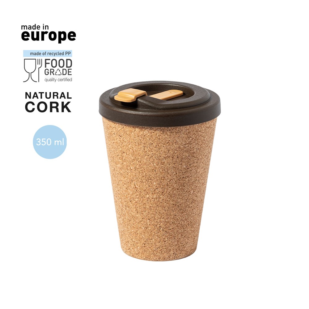 Eco Reisbeker Natuurkurk 350 ml
