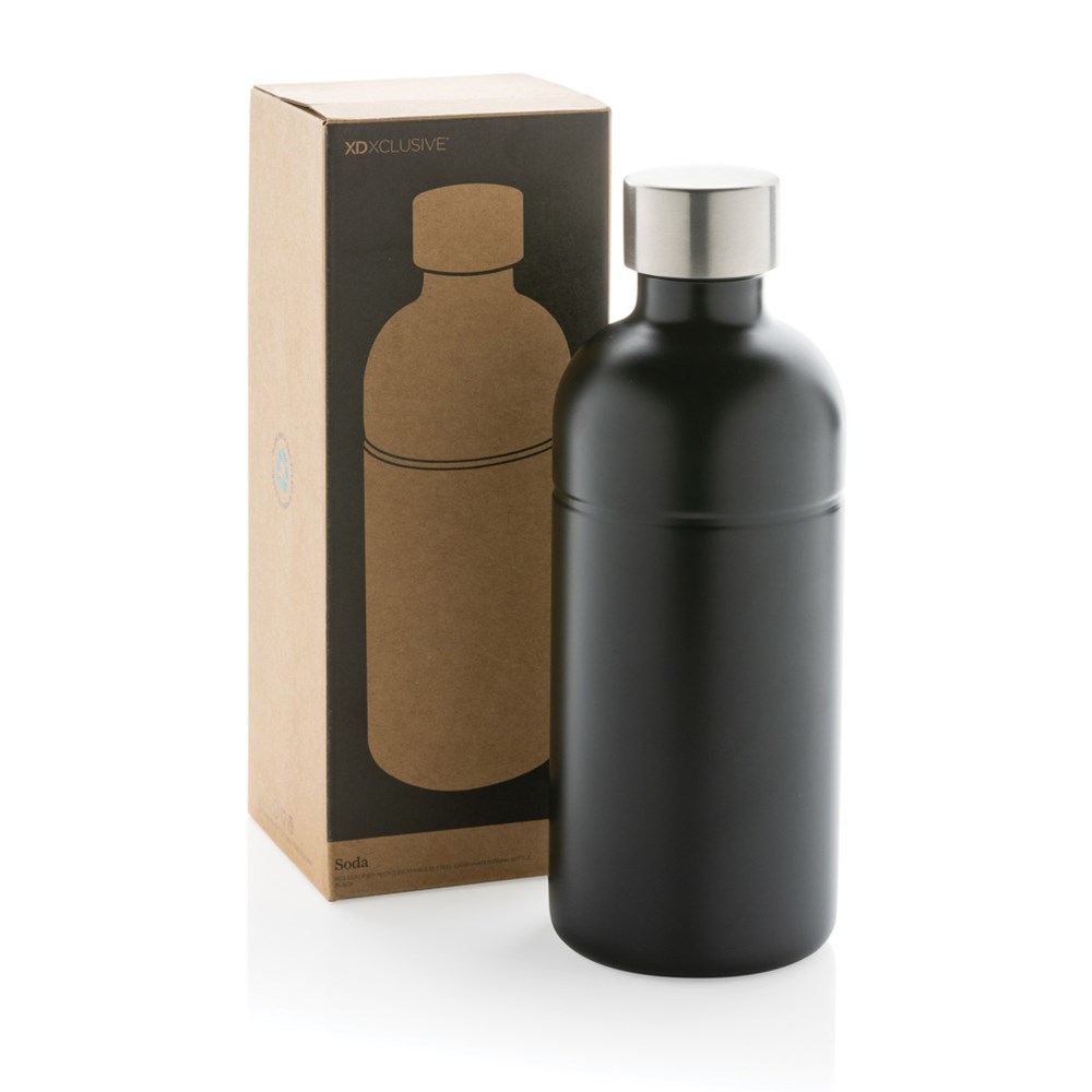 Soda RCS gecertificeerde gerecycled rvs drinkfles