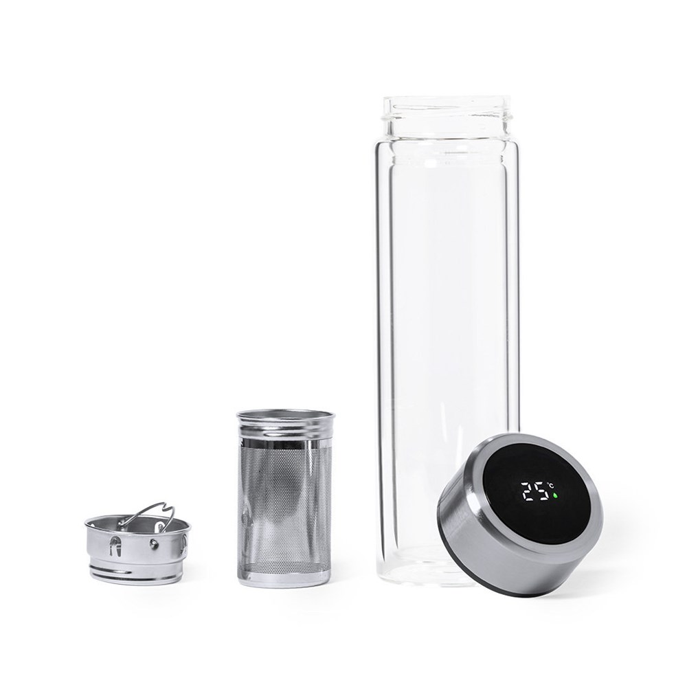 Thermosfles Bekins Glas RVS 390 ml