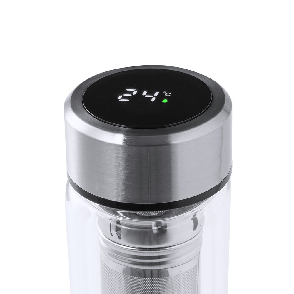 Thermosfles Bekins Glas RVS 390 ml