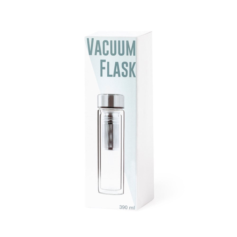 Thermosfles Bekins Glas RVS 390 ml