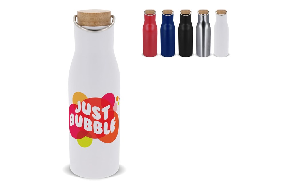 Thermosfles RVS Bamboe Deksel 500 ml