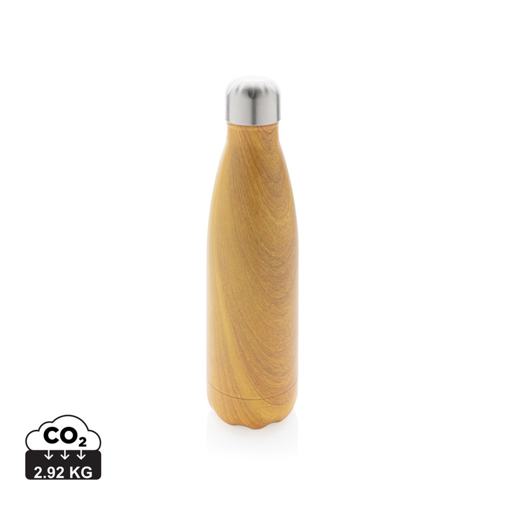 Thermosfles RVS Houtdessin 500 ml