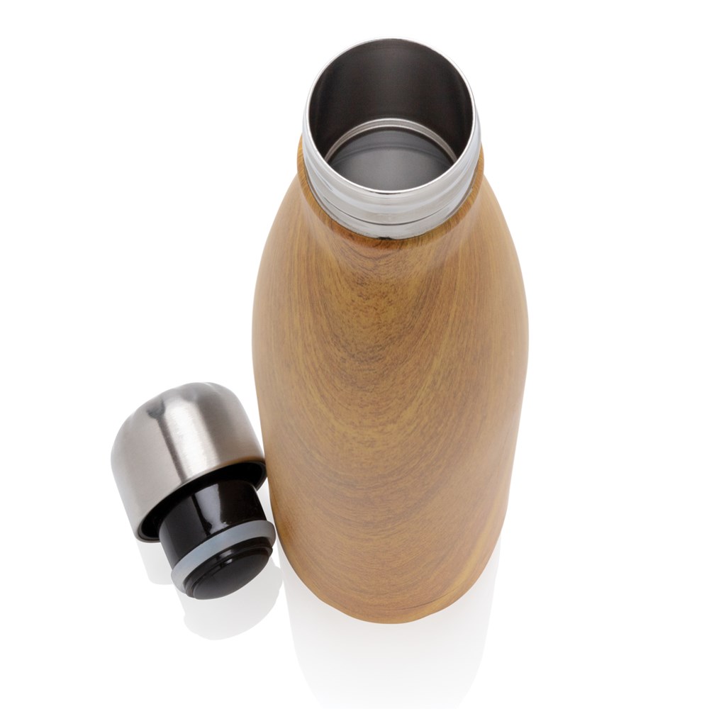 Thermosfles RVS Houtdessin 500 ml