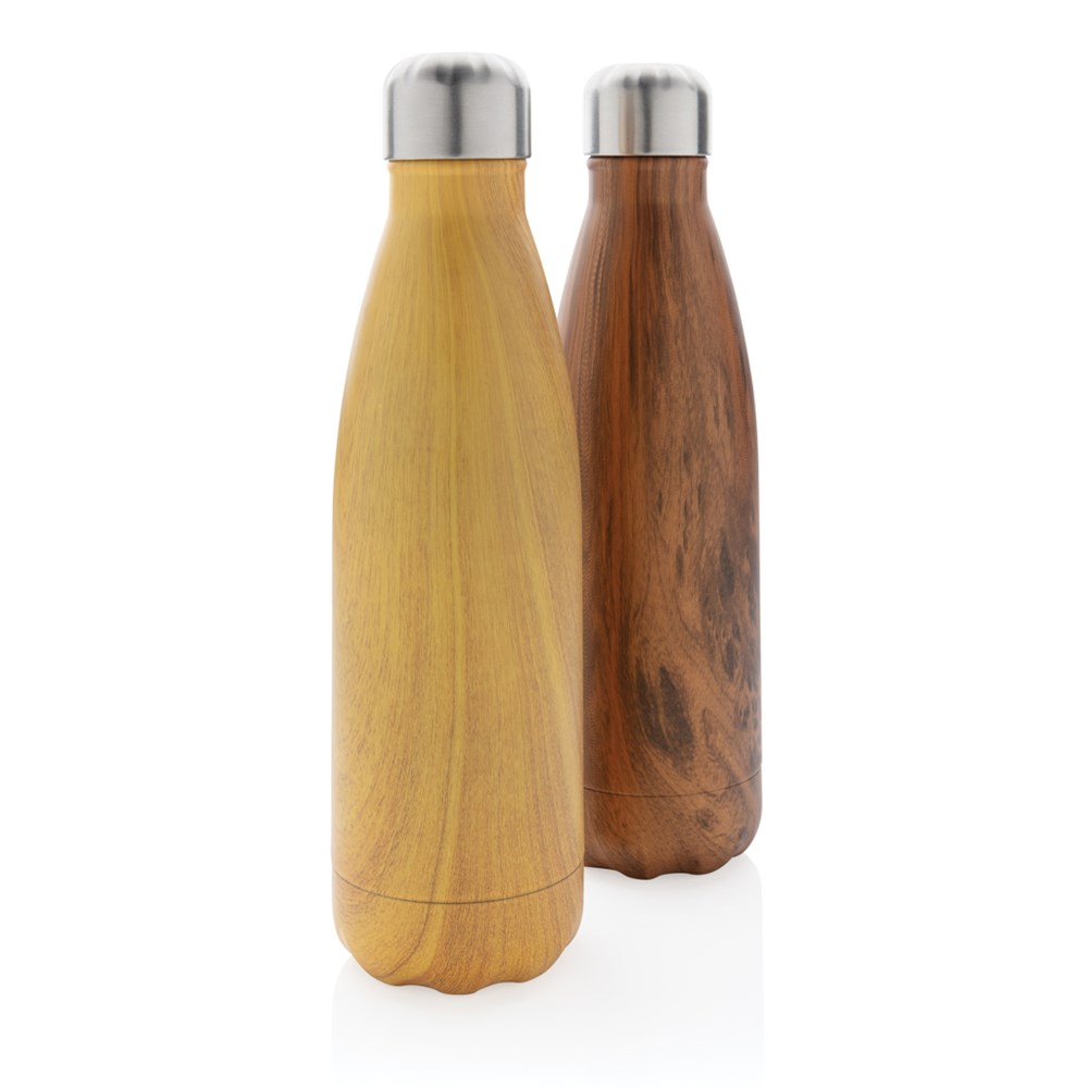 Thermosfles RVS Houtdessin 500 ml
