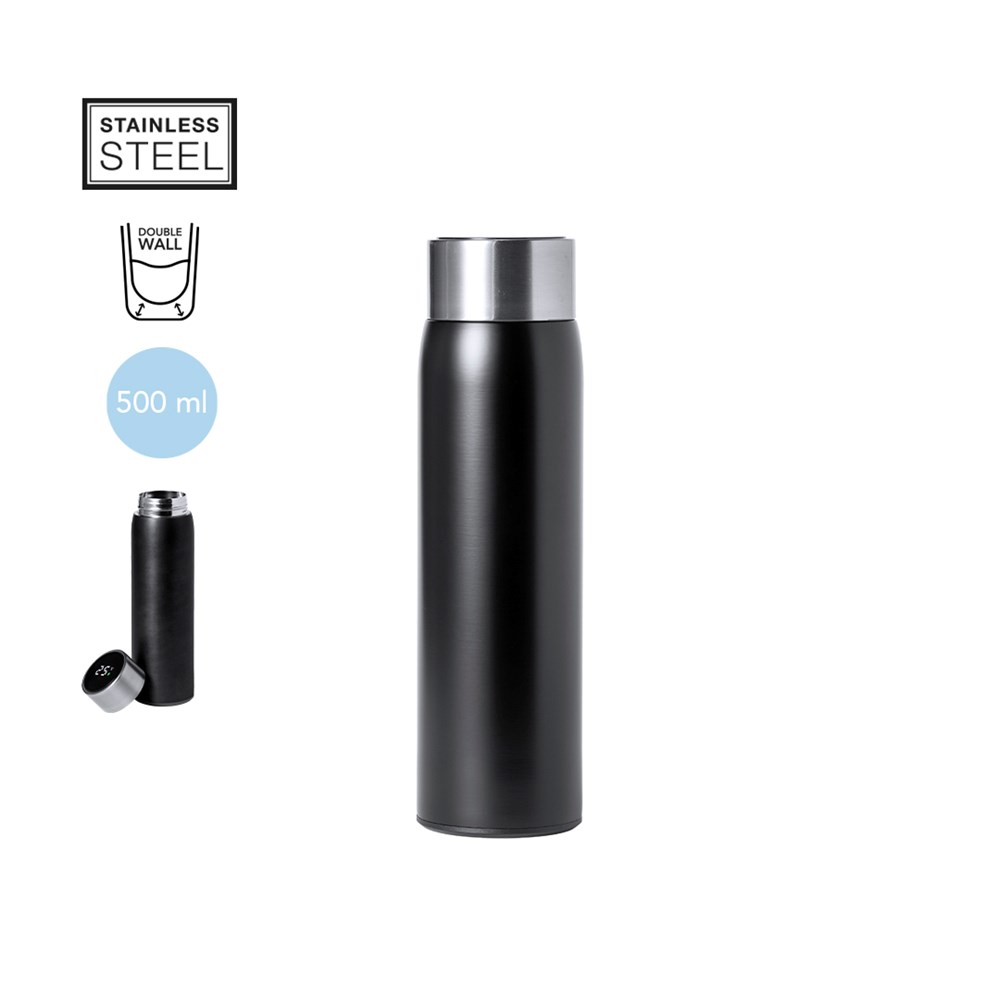 Thermosfles RVS Temperatuurmeter 500 ml
