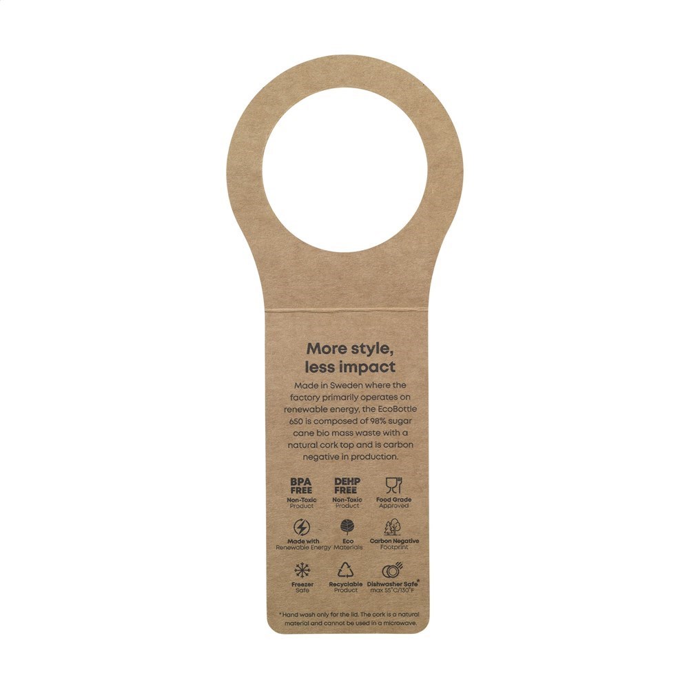Waterfles EcoBottle Biomateriaal 650 ml