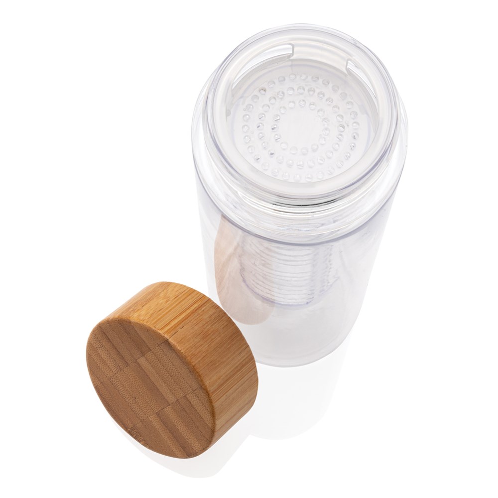 Waterfles Fruit Infuser Bamboe 640 ml