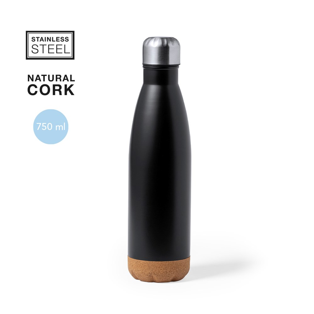 Waterfles Kurk Roestvrijstaal 750 ml