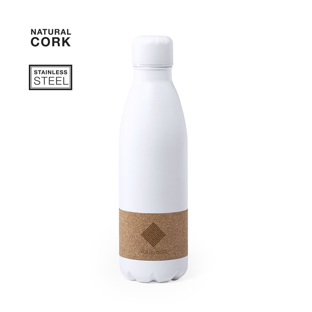 Waterfles Roestvrijstaal Kurk 750 ml