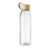 Waterfles Glas Bamboe 500 ml